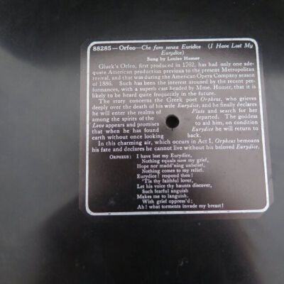 Vinyl Record Close-up of Label