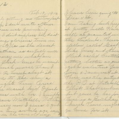 -Scanned as 300dpi jpeg by Tom Peyton as an access copy, 08/11/2015.  Cropped around edges by Tom Peyton, 8/19/2015 and named "Page 60 - 61 300 dpi c"
-File renamed and uploaded to PastPerfect by Kevin Smith,08/03/2016
