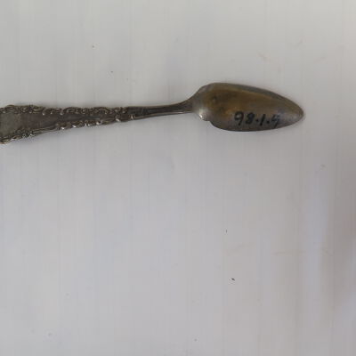 Back of spoon.: Origsize: 1" (w) x 6" (l); Origformat: Artifact
