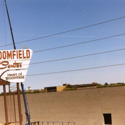 Broomfield Center Sign Being Removed