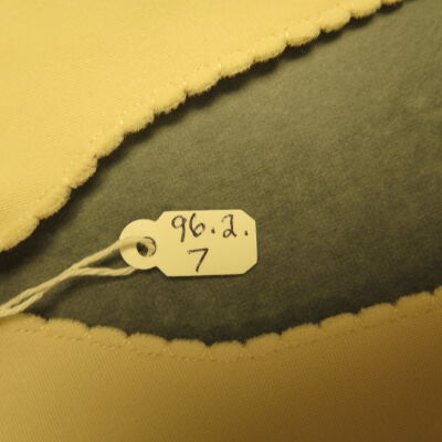 Close up of number on gloves.: Origsize: 3" (w) x 10" (l); Origformat: Artifact