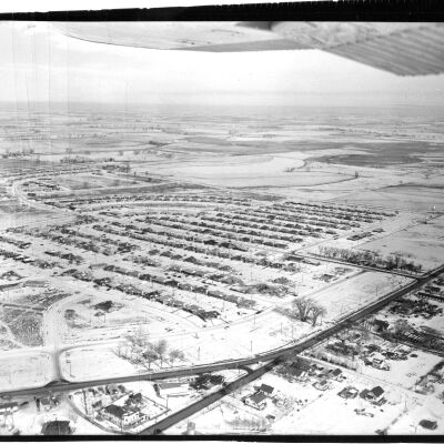 Aerial Photo of Broomfield in the Snow