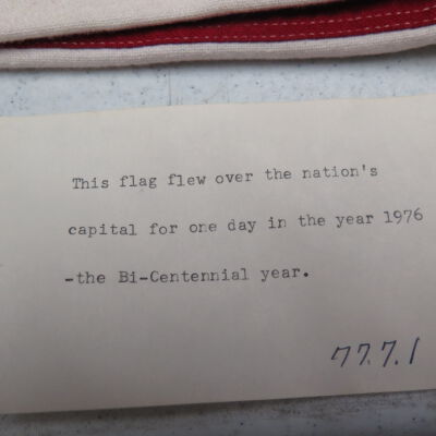 Flag number and information.: Origformat: Artifact