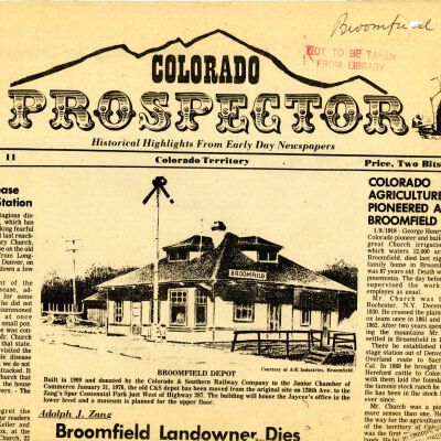 Colorado Prospector Newspaper
