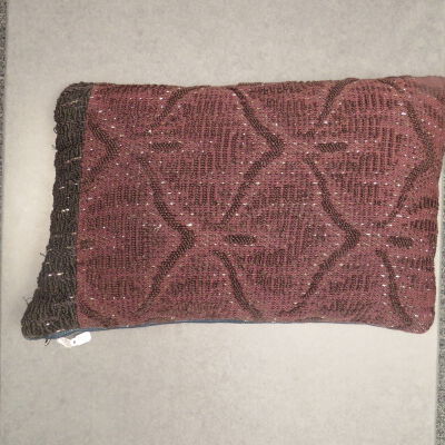 Blue Needlepoint Pillow