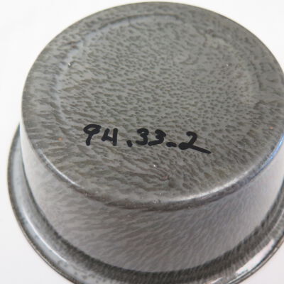Number on bottom of baking dish.: Origsize: 2.5" (h) x 7.25" (di; Origformat: Artifact