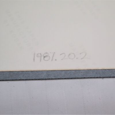 Object ID on verso, bottom PR corner: Origformat: Other