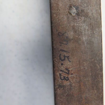 Number on level: Origsize: 1.25" (h) x 2" (w) x; Origformat: Artifact