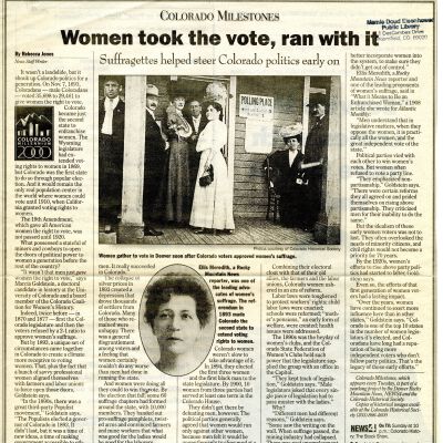 Women took the vote, ran with it