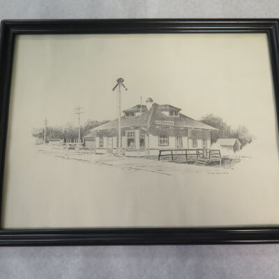 Farmed copy of a drawing of Broomfield Depot