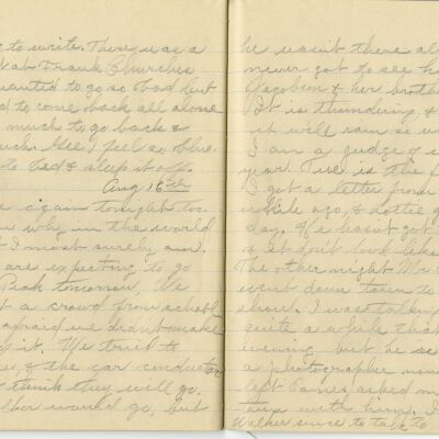 -Scanned as 300dpi jpeg by Tom Peyton as an access copy, 08/11/2015.  Cropped around edges by Tom Peyton, 8/19/2015 and named "Page 70 - 71 300 dpi c"
-File renamed and uploaded to PastPerfect by Kevin Smith,08/03/2016
