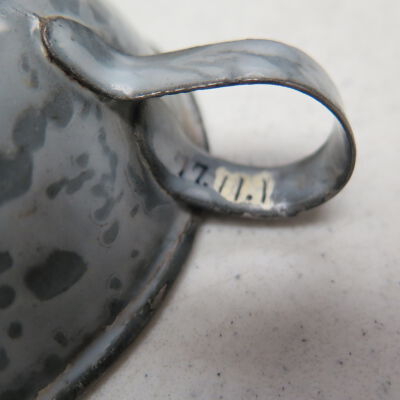 Number Detail: Origsize: 2.75"(H) x 4.5"(Dia); Origformat: Artifact
