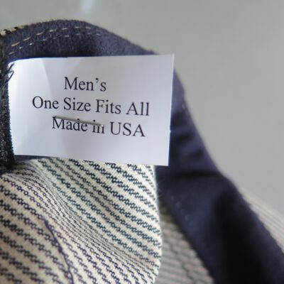 Tag in hat.: Origsize: 5" (h) x 9.5" (w) x; Origformat: Artifact