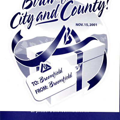 "Birth of a City and County" Invitation with Envelope