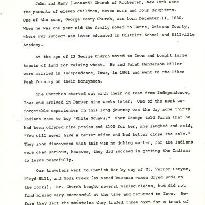 Biography of George Henry Church