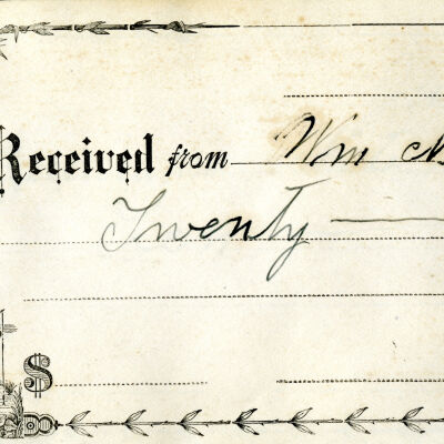 Lakeview Cemetery Plot Receipt Book