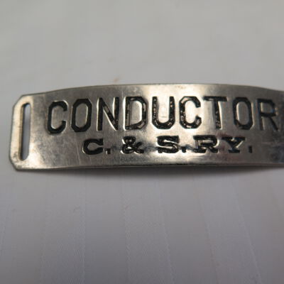 Colorado and Southern Railway Conductor's Hat Badge