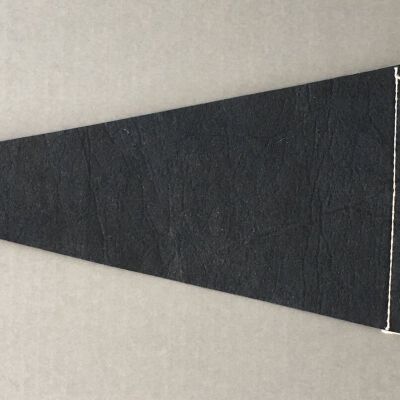 Back of  pennant with number.