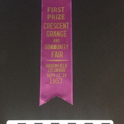 First Place Crescent Grange and Community Fair Ribbon