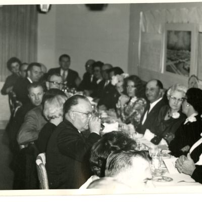 Possibly an event celebrating the start of the Broomfield Chamber of Commerce or possibly a Turnpike Land Co. or Transamerica event.