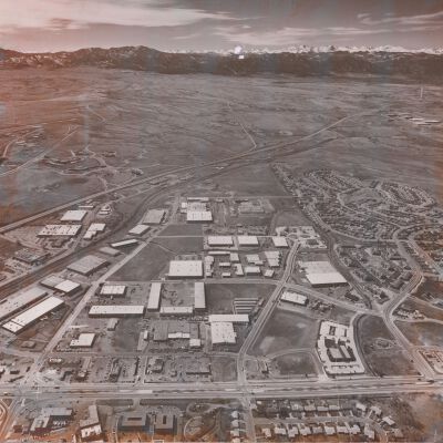 Oversize aerial photograph of west Broomfield