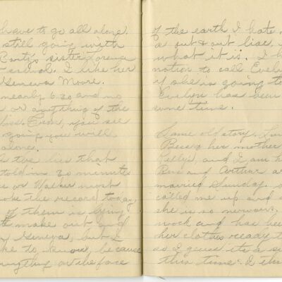 -Scanned as 300dpi jpeg by Tom Peyton as an access copy, 08/11/2015.  Cropped around edges by Tom Peyton, 8/19/2015 and named "Page 76 - 77 300 dpi c"
-File renamed and uploaded to PastPerfect by Kevin Smith,08/03/2016
