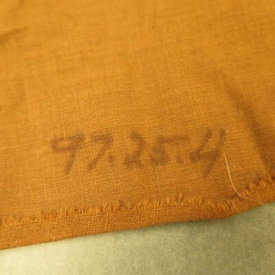 Close up of number on needlework.: Origsize: 17" (w) x 16" (l); Origformat: Artifact