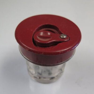 Inkwell with lid: Origsize: 2" (h) x 2" (d); Origformat: Artifact