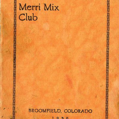 Merri Mix Club program, 1936