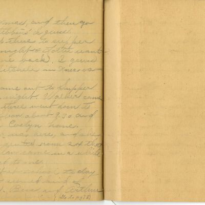 Frances Cron Diary, 1910-1912