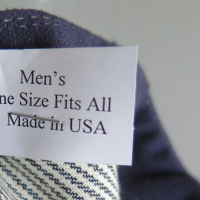 Tag in hat.: Origsize: 5" (h) x 9.5" (w) x; Origformat: Artifact