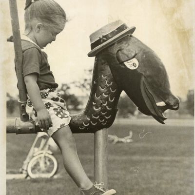 Broomfield Fun Days - Girl on Playground Equipment