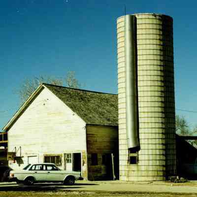 Grain silo on Brunner property
