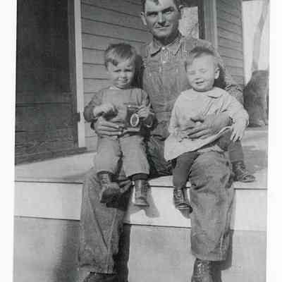 Albert Brunner with James Jr. & John Albert Cline