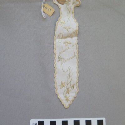 front of bookmark: Origformat: Artifact