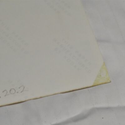 Condition: Adhesive residue in bottom PR corner, verso (2018-09-14): Origformat: Other