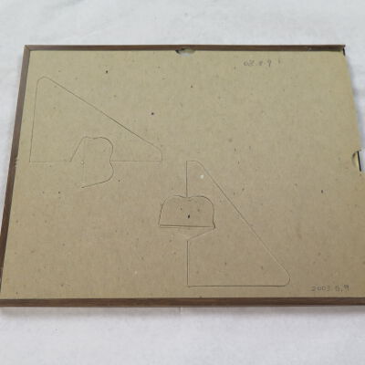 Verso, framed: Origformat: Artifact