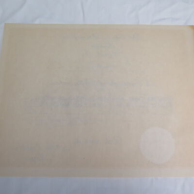 Verso, unframed: Origformat: Artifact