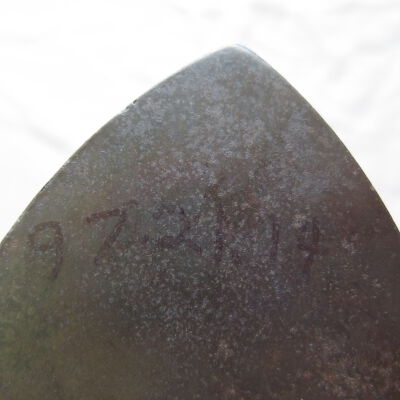 Number on bottom of iron.: Origsize: 5.5" (h) x 4" (w) x; Origformat: Artifact