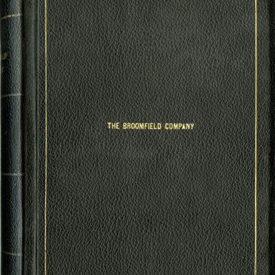The Broomfield Company minutes book