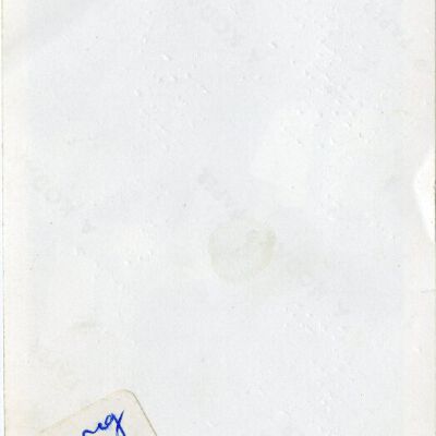 Back of 2013.1.22: Origsize: 2.75" x 4.75"; Origformat: Print-Photographic; Resolution: 300dpi