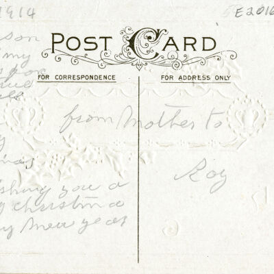 "Hearty Christmas Greetings" Postcard