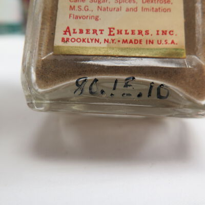 Number detail on jar: Origsize: 4.5" (h) x 2" (w) x; Origformat: Artifact