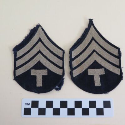 Front of patches: Origsize: 3" (w) x 4" (l); Origformat: Artifact