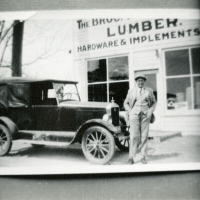 Man Standing by a Car Outside at Broomfield Lumber Company