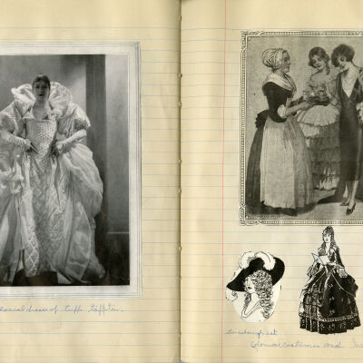 Ella Mitze's High School Assignment Book for Costume Design