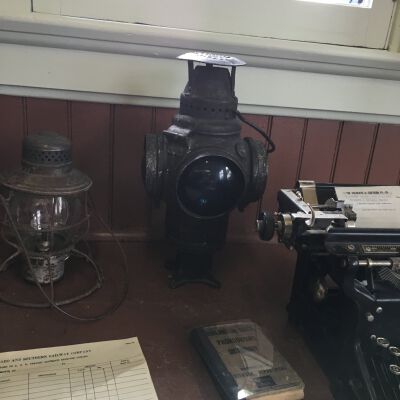 Signal lamp as exhibited.