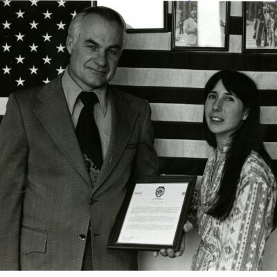 A gentleman and young lady honored. 05/19/1976
