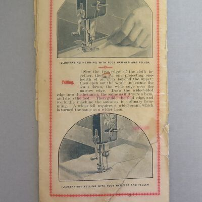 Back of pamphlet.: Origsize: 4" (w) x 8" (l); Origformat: Artifact