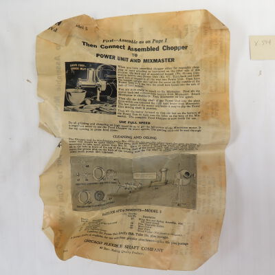 Front of instructions.: Origformat: Artifact
